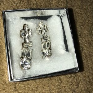 JCrew Rhinestone drop earrings
